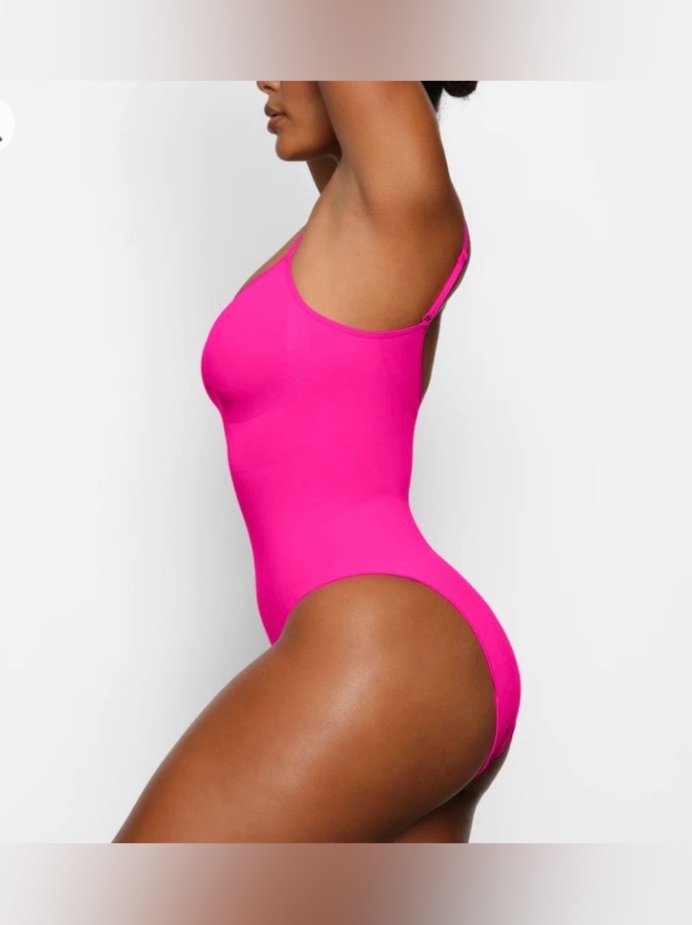 Skims Sculpt Full Brief Bodysuit | Flamingo Pink | S | Rare Limited Edition - Picture 5 of 7